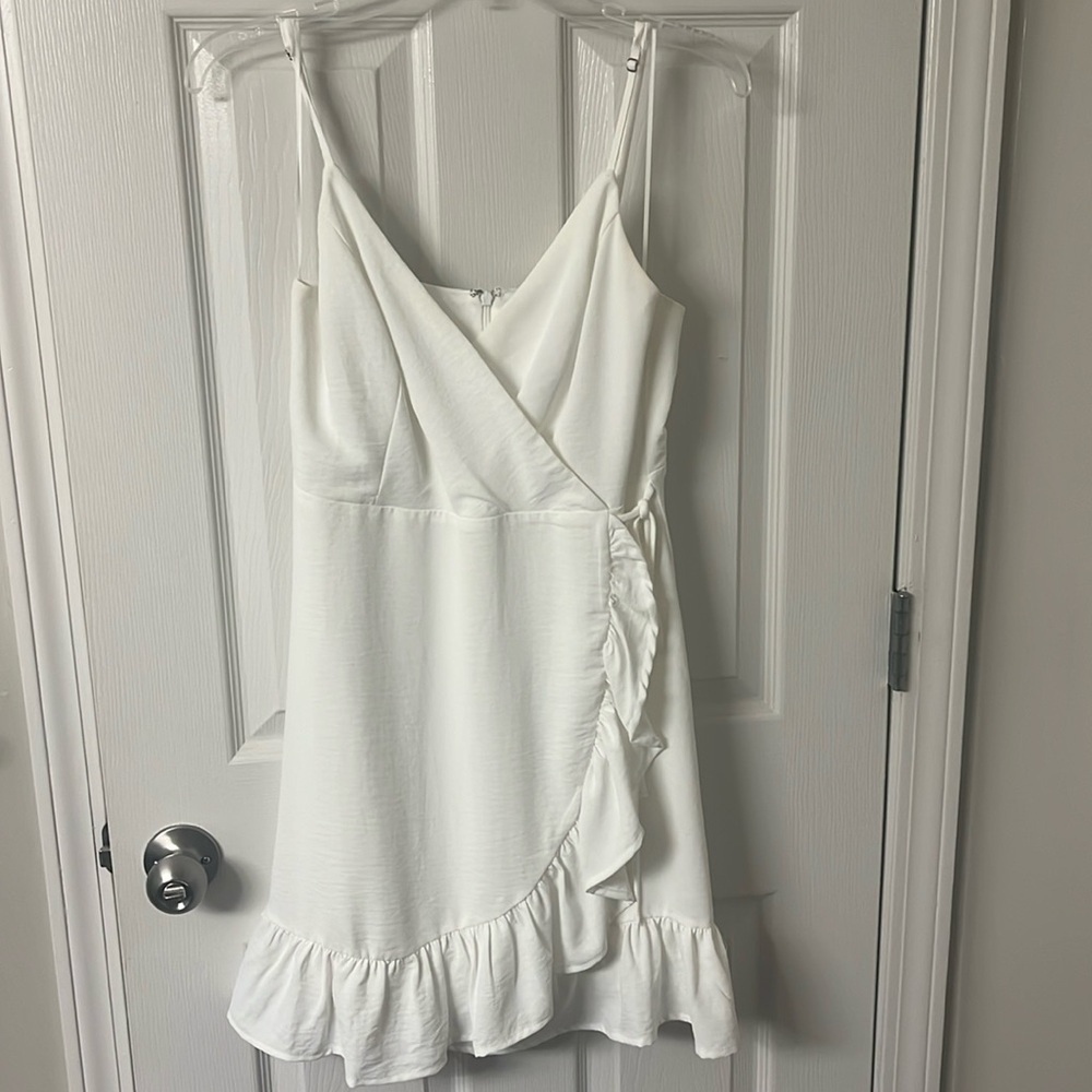 White mini dress